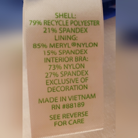 NWT Lilly Pulitzer UPF 50+ Luxletic Zahara Ruffle Sports Bra XXS - Picture 10 of 12